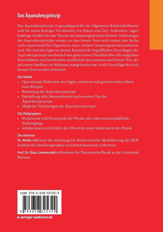 Produktbild: Das &Auml;quivalenzprinzip