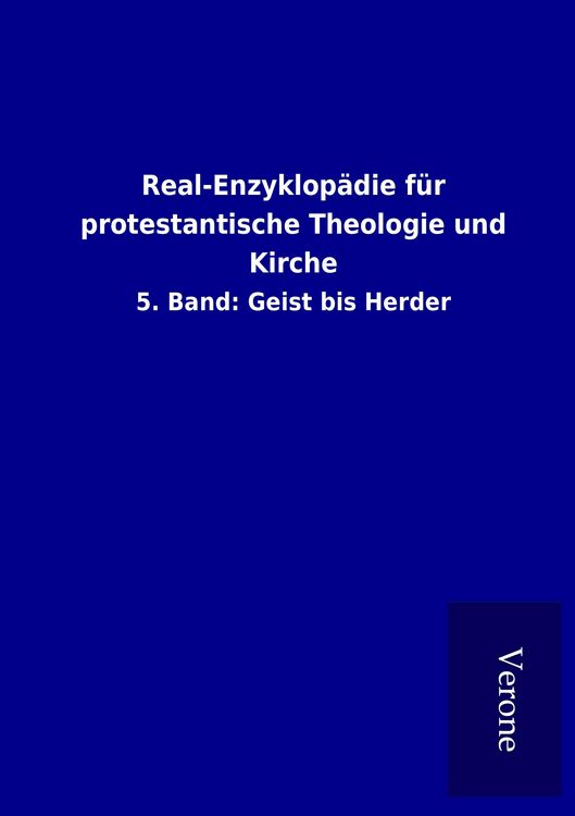 Produktbild: Real-Enzyklop&auml;die f&uuml;r protestantische Theologie und Kirche