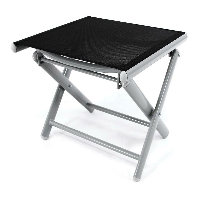 Produktbild: Fußteil zum Aluminiumstuhl, schwarz