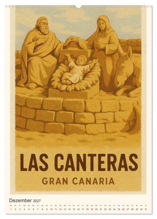 Produktbild: City Poster Gran Canaria (Wandkalender 2027 DIN A2 hoch), CALVENDO Monatskalender