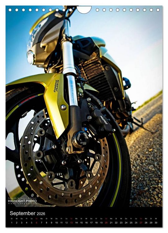 Produktbild: HONDA CB1000R (Wandkalender 2026 DIN A4 hoch), CALVENDO Monatskalender