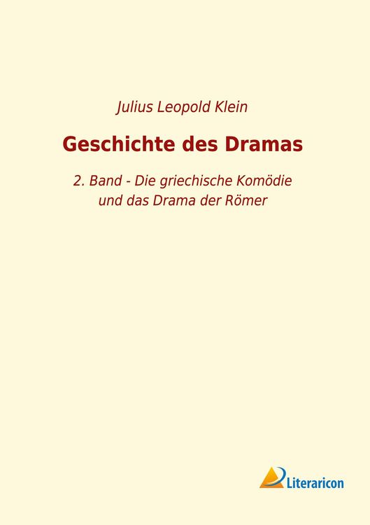 Produktbild: Geschichte des Dramas