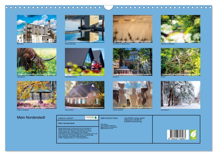 Produktbild: Mein Norderstedt (Wandkalender 2026 DIN A3 quer), CALVENDO Monatskalender