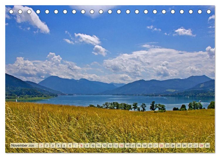 Produktbild: Kurort Bad Wiessee (Tischkalender 2026 DIN A5 quer), CALVENDO Monatskalender