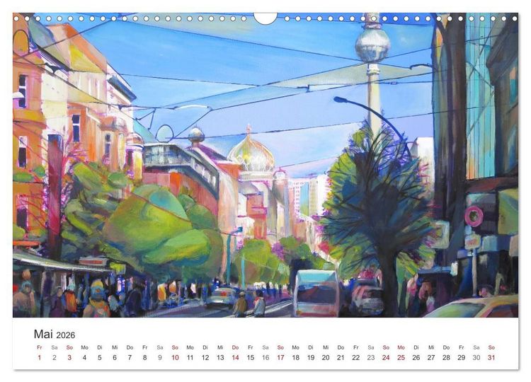 Produktbild: Berlin erlebt und gemalt - Ren&eacute;e K&ouml;nig (Wandkalender 2026 DIN A3 quer), CALVENDO Monatskalender