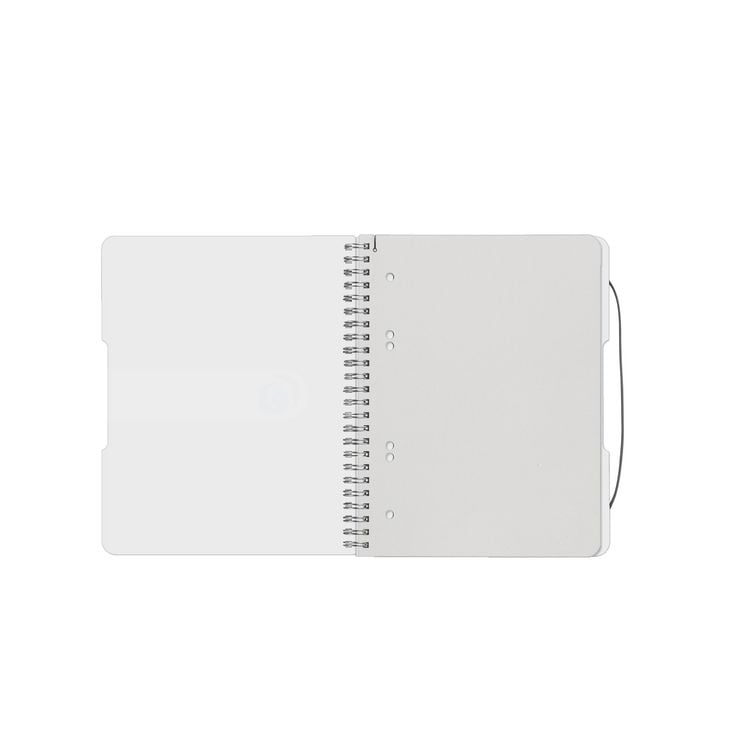 Produktbild: Herlitz Spiralblock A5 to go 80 Blatt kariert transparent