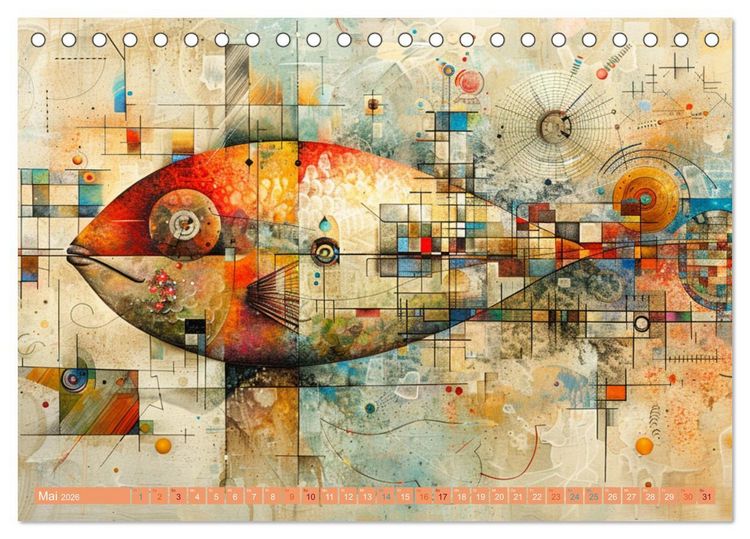 Produktbild: Nu abba Budder bei die Fische! (Tischkalender 2026 DIN A5 quer), CALVENDO Monatskalender
