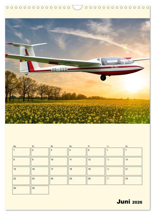 Produktbild: Segelfliegen - dem Himmel ganz nah (Wandkalender 2026 DIN A3 hoch), CALVENDO Monatskalender