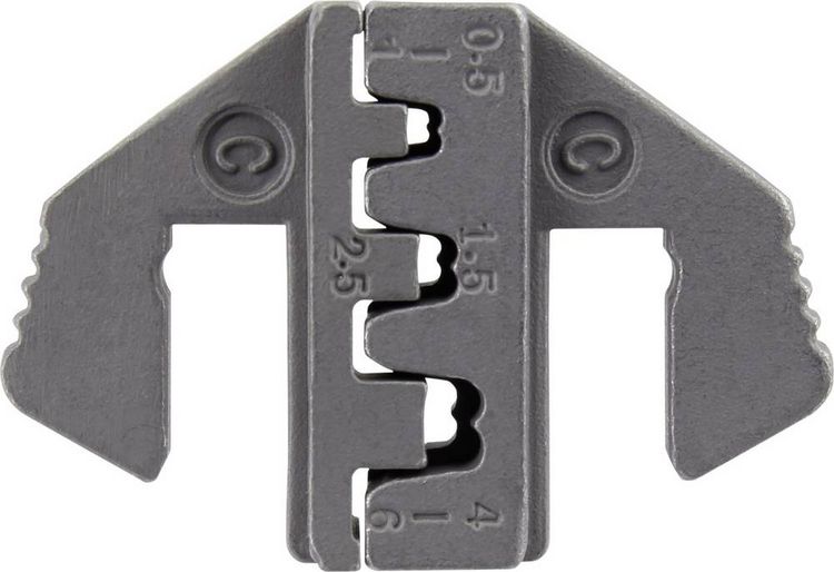 Produktbild: TOOLCRAFT PLE-0C TO-7875681 Crimpstempel Flachstecker 0.5 bis 6 mm&sup2; Passend f&uuml;r Marke (Zangen) TOOLCRAFT PZ-500