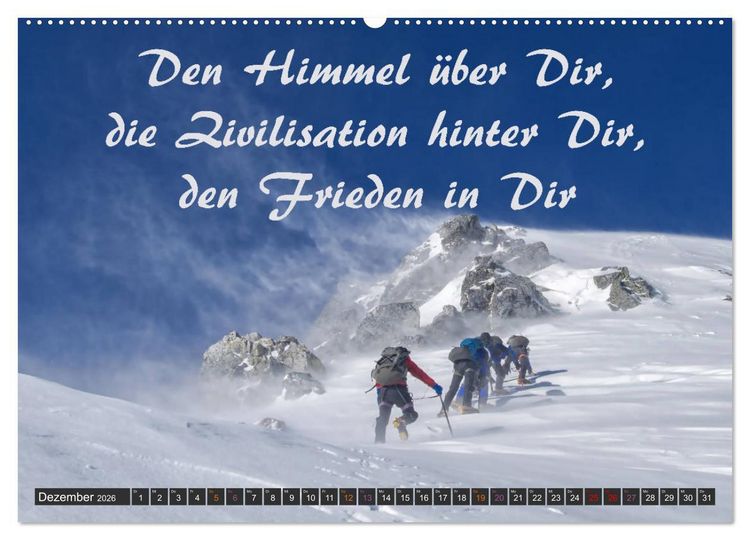 Produktbild: Sport Spruchkalender (hochwertiger Premium Wandkalender 2026 DIN A2 quer), Kunstdruck in Hochglanz