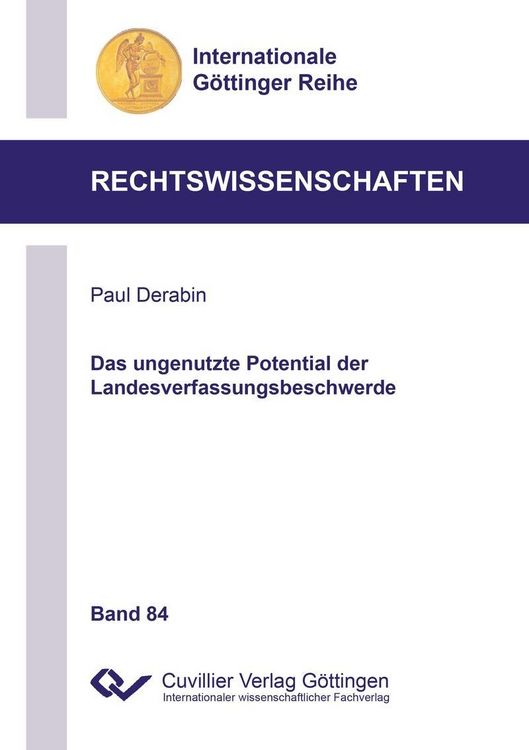 Produktbild: Das ungenutzte Potential der Landesverfassungsbeschwerde
