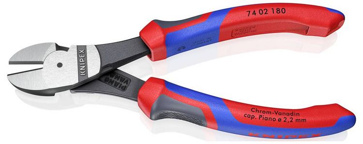 Produktbild: Knipex 74 02 180 Werkstatt Kraft-Seitenschneider mit Facette 180 mm