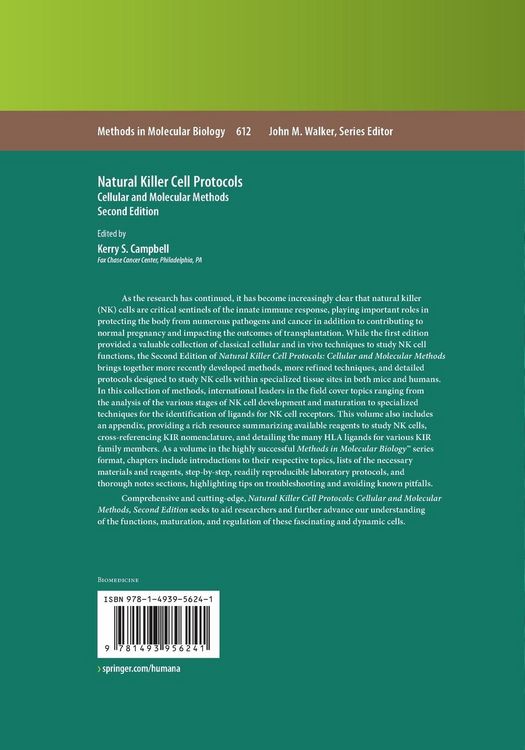 Produktbild: Natural Killer Cell Protocols