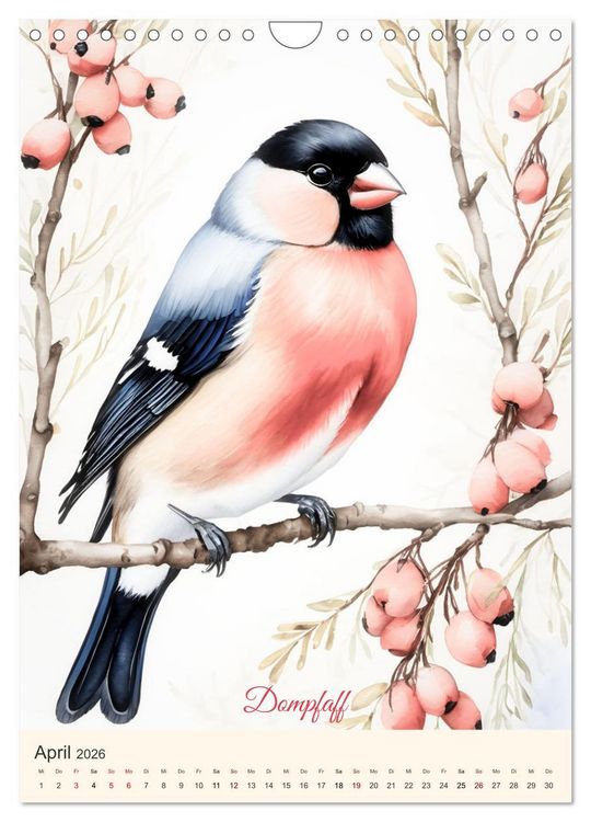 Produktbild: Alle V&ouml;gel sind schon da (Wandkalender 2026 DIN A4 hoch), CALVENDO Monatskalender