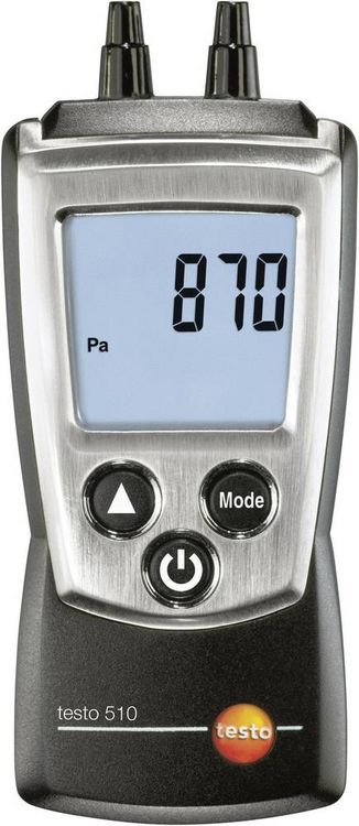 Produktbild: Testo 510 Druck-Messger&auml;t Luftdruck 0 - 100hPa Magnetische R&uuml;ckseite