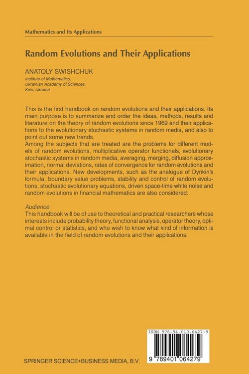 Produktbild: Random Evolutions and Their Applications