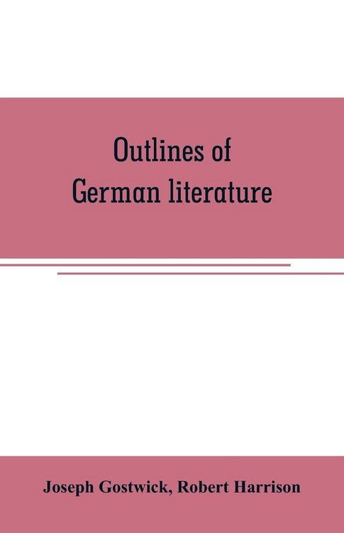 Produktbild: Outlines of German literature