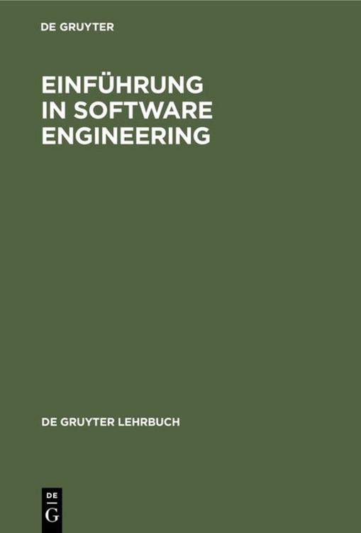 Produktbild: Einf&uuml;hrung in Software Engineering