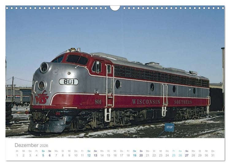 Produktbild: US Diesellokomotiven (Wandkalender 2026 DIN A3 quer), CALVENDO Monatskalender