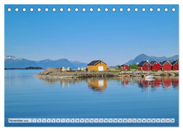 Produktbild: Norwegen erkunden mit dem Wohnmobil (Tischkalender 2026 DIN A5 quer), CALVENDO Monatskalender