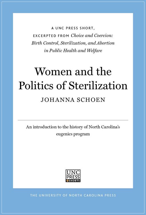 Produktbild: Women and the Politics of Sterilization