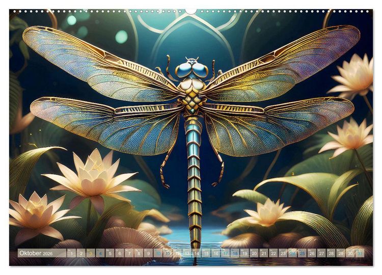 Produktbild: Tiere im Jugendstil - Eine Hommage an die Sch&ouml;nheit des Art Nouveau (Wandkalender 2026 DIN A2 quer), CALVENDO Monatskalender