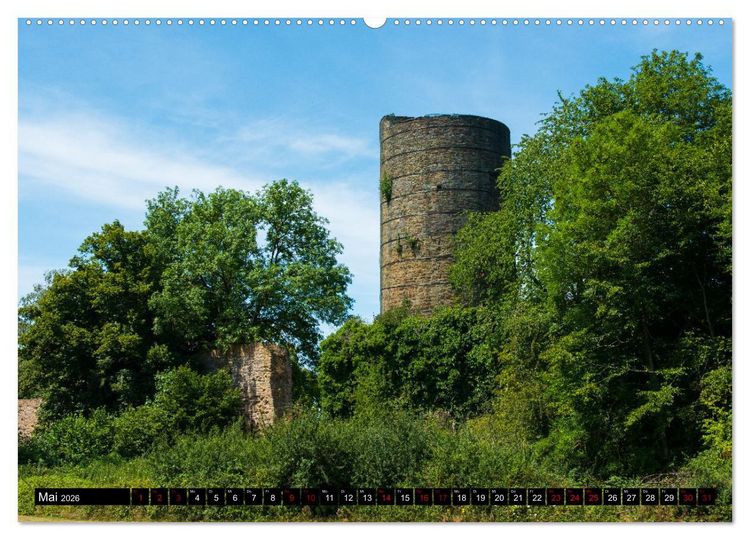 Produktbild: Blankenberg Burg und Stadt (Wandkalender 2026 DIN A2 quer), CALVENDO Monatskalender