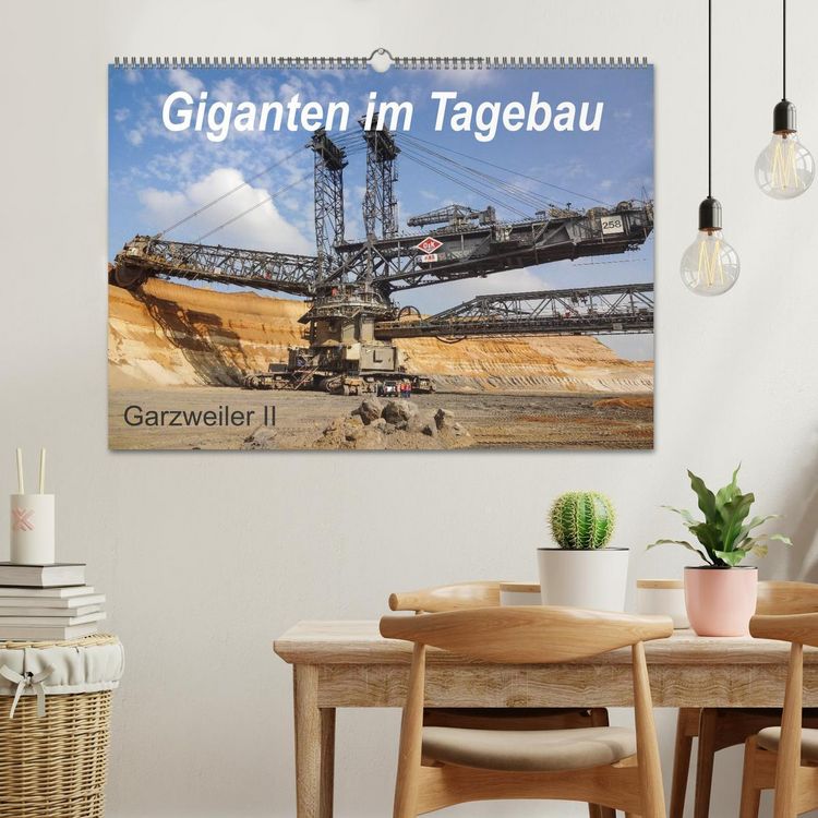Produktbild: Giganten im Tagebau Garzweiler II (Wandkalender 2026 DIN A2 quer), CALVENDO Monatskalender