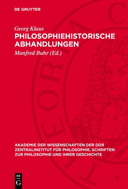 Produktbild: Philosophiehistorische Abhandlungen