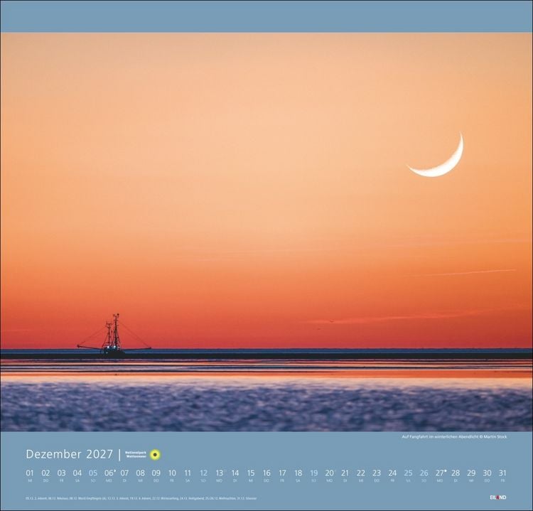 Produktbild: Nationalpark Wattenmeer Edition Kalender 2027 - Martin Stock