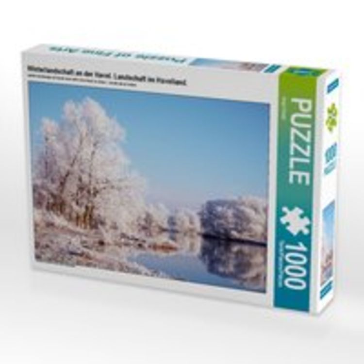 Produktbild: CALVENDO Puzzle Winterlandschaft an der Havel. Landschaft im Havelland. 1000 Teile Lege-Gr&ouml;&szlig;e 64 x 48 cm Foto-Puzzle Bild von Anja Frost