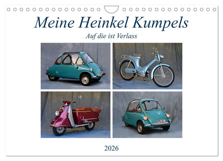 Produktbild: Meine Heinkel Kumpels (Wandkalender 2026 DIN A4 quer), CALVENDO Monatskalender