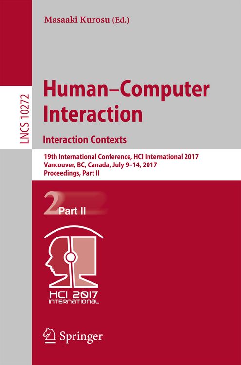 Produktbild: Human-Computer Interaction. Interaction Contexts
