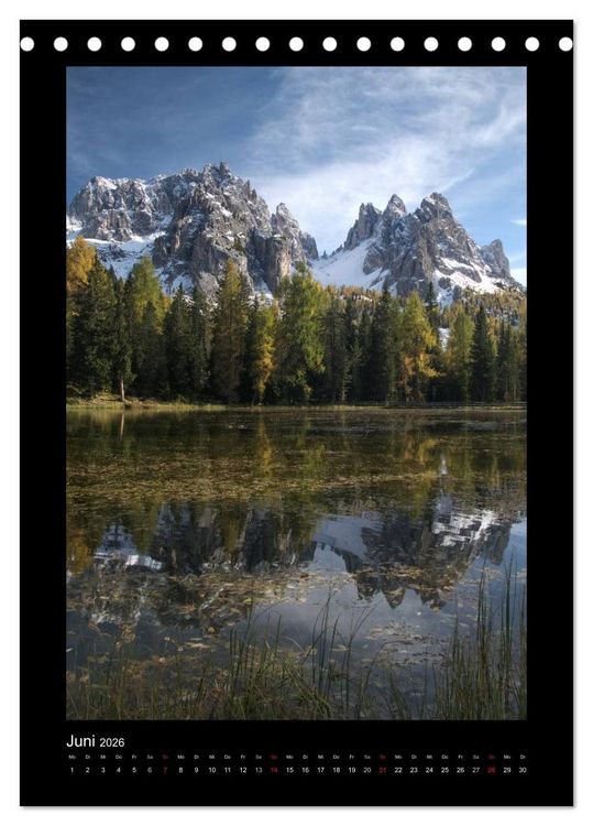 Produktbild: Landschaft im Fokus - Bayern, Tirol und S&uuml;dtirol (Tischkalender 2026 DIN A5 hoch), CALVENDO Monatskalender