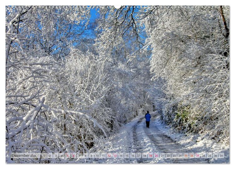 Produktbild: Idyllische Wanderwege im Bergischen Land (hochwertiger Premium Wandkalender 2026 DIN A2 quer), Kunstdruck in Hochglanz