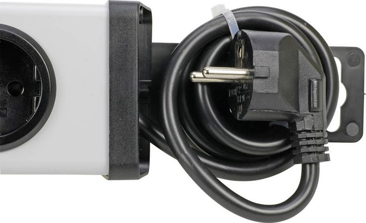 Produktbild: Ehmann 0200x00062303 Steckdosen-Verteiler Grau, Schwarz Schutzkontakt 1St.