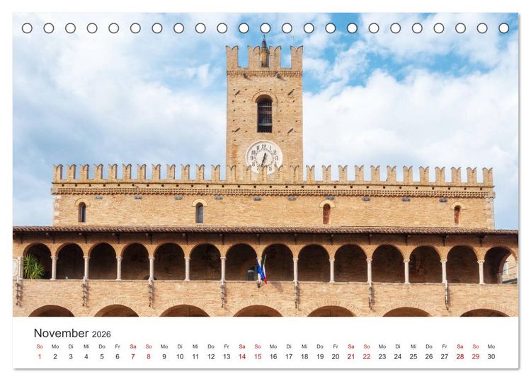 Produktbild: Die Marken - Italien wo es am sch&ouml;nsten ist (Tischkalender 2026 DIN A5 quer), CALVENDO Monatskalender
