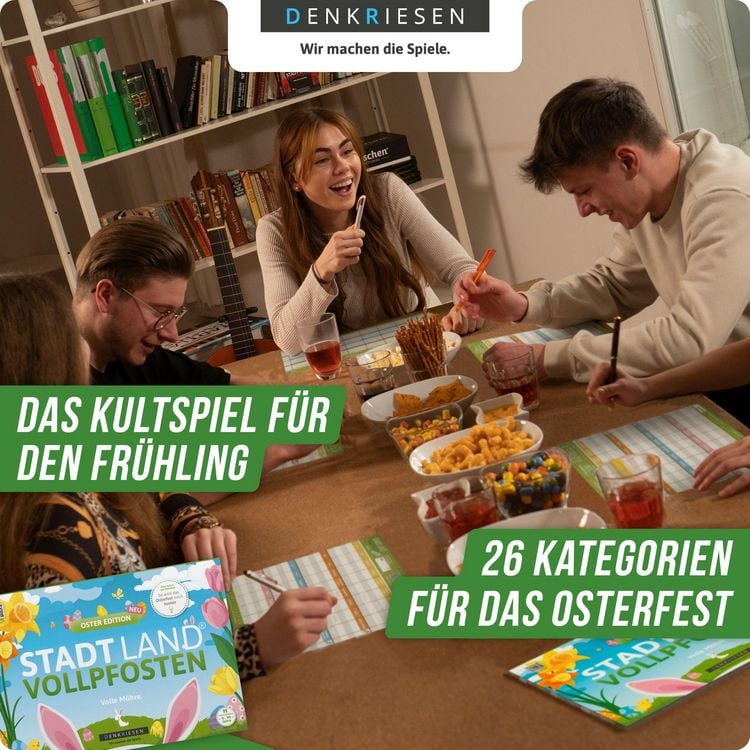 Produktbild: Denkriesen - Stadt Land Vollpfosten&reg; - Oster Edition - "volle M&ouml;hre."