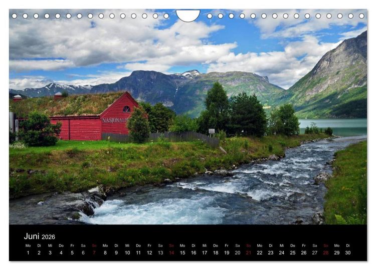 Produktbild: An Norwegens K&uuml;sten (Wandkalender 2026 DIN A4 quer), CALVENDO Monatskalender