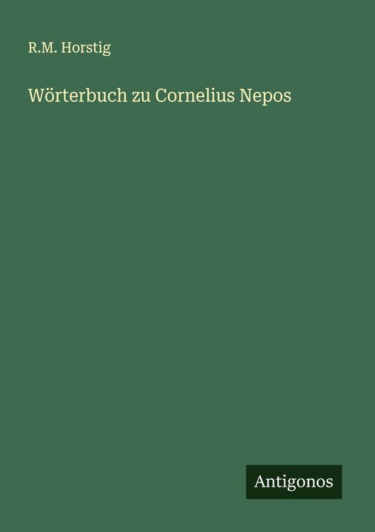 Produktbild: W&ouml;rterbuch zu Cornelius Nepos