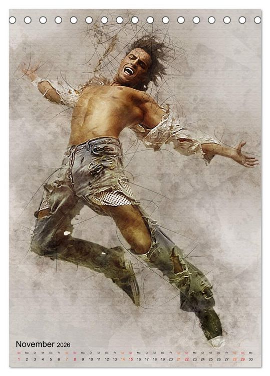 Produktbild: Streetdance - Dynamik pur (Tischkalender 2026 DIN A5 hoch), CALVENDO Monatskalender