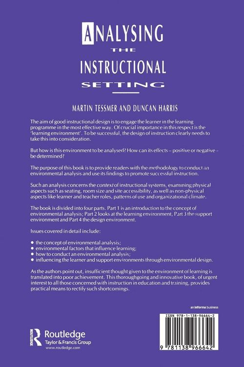 Produktbild: Analysing the Instructional Setting