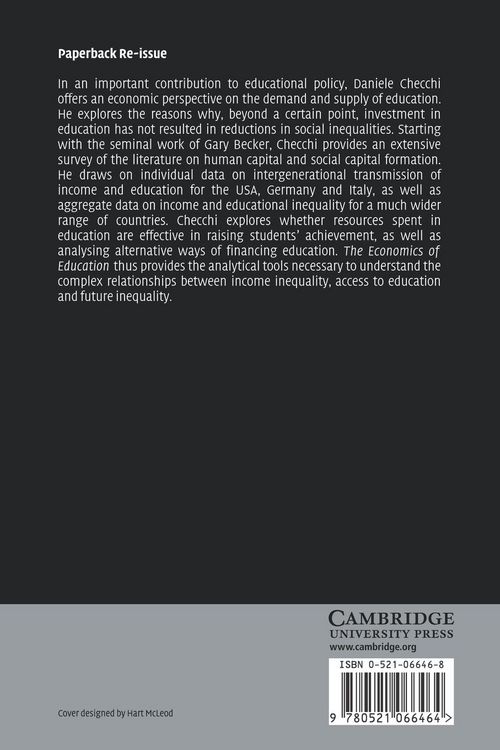 Produktbild: The Economics of Education
