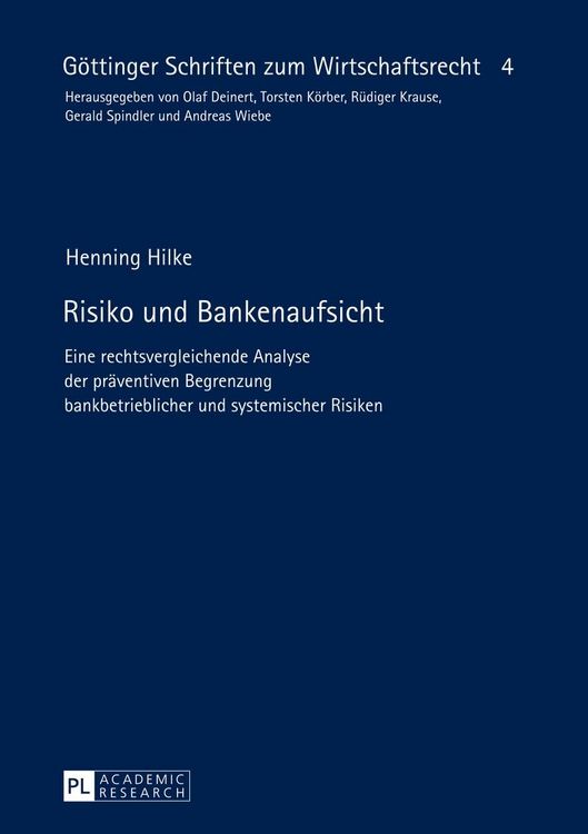 Produktbild: Risiko und Bankenaufsicht