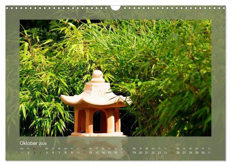 Produktbild: Bambus (Wandkalender 2026 DIN A3 quer), CALVENDO Monatskalender