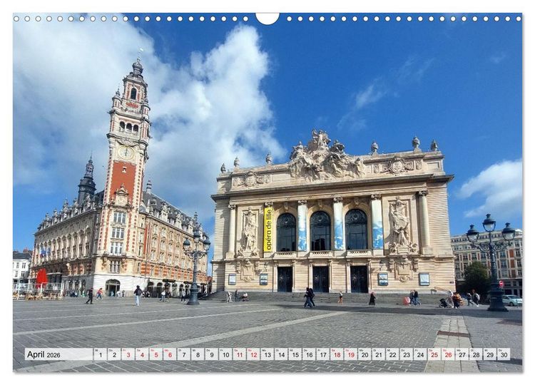 Produktbild: Lille - Charmante Metropole in Nordfrankreich (Wandkalender 2026 DIN A3 quer), CALVENDO Monatskalender