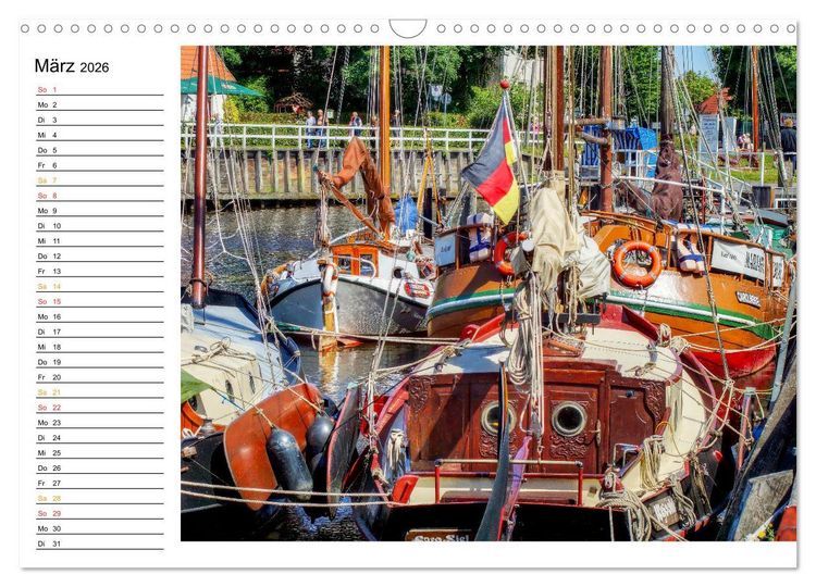 Produktbild: Ostfriesland - maritim pur (Wandkalender 2026 DIN A3 quer), CALVENDO Monatskalender