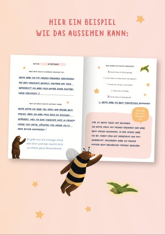 Produktbild: Wunder entstehen in dir! Das Gef&uuml;hlstagebuch f&uuml;r Kinder um Achtsamkeit, Selbstvertrauen und Dankbarkeit zu st&auml;rken.