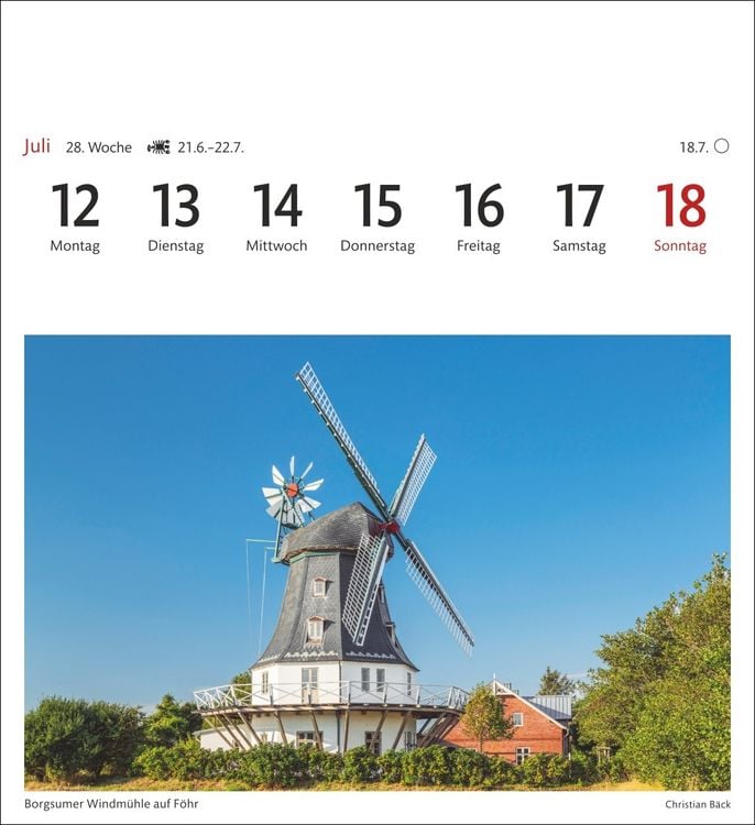 Produktbild: Nordseek&uuml;ste Sehnsuchtskalender 2027 - Wochenkalender mit 53 Postkarten