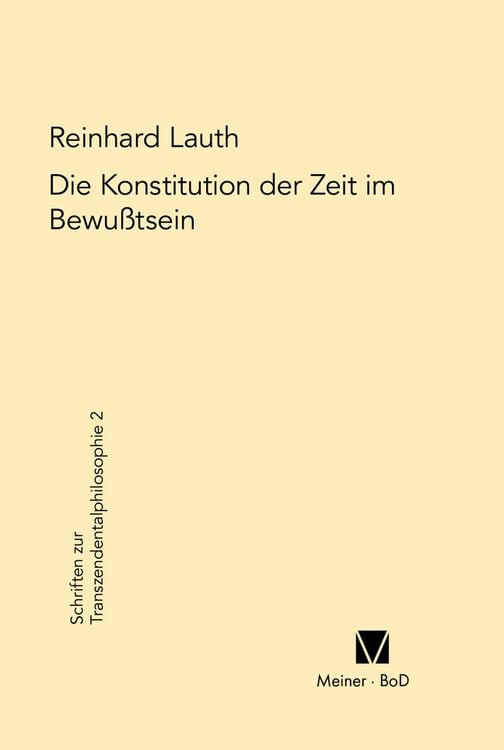 Produktbild: Die Konstitution der Zeit im Bewusstsein